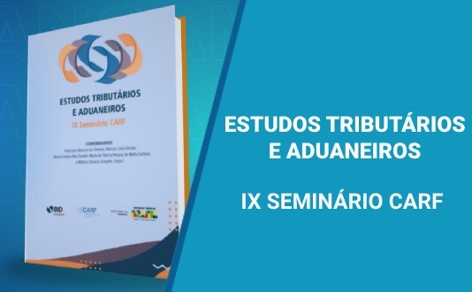 Botão livro estudos Tributários e Aduaneiros IX Seminário